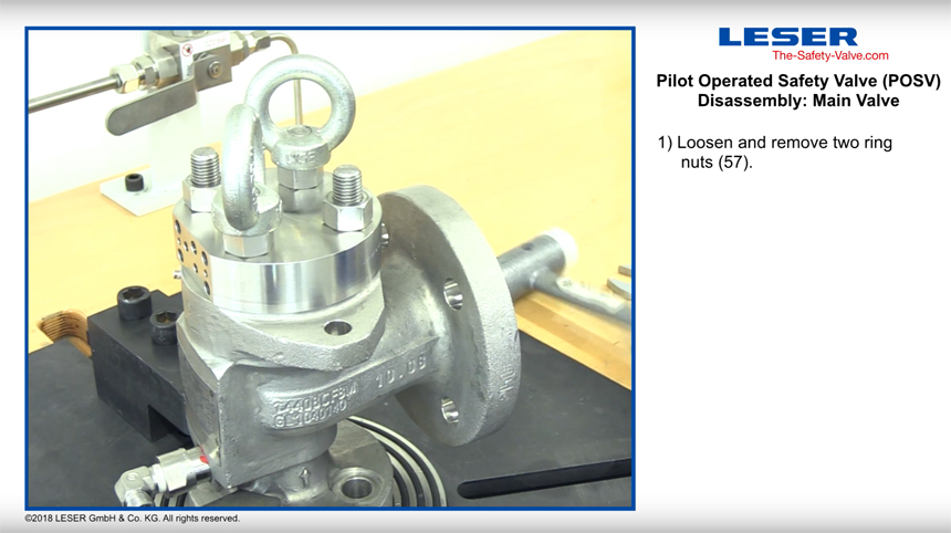 POSV Demontage Hauptventil